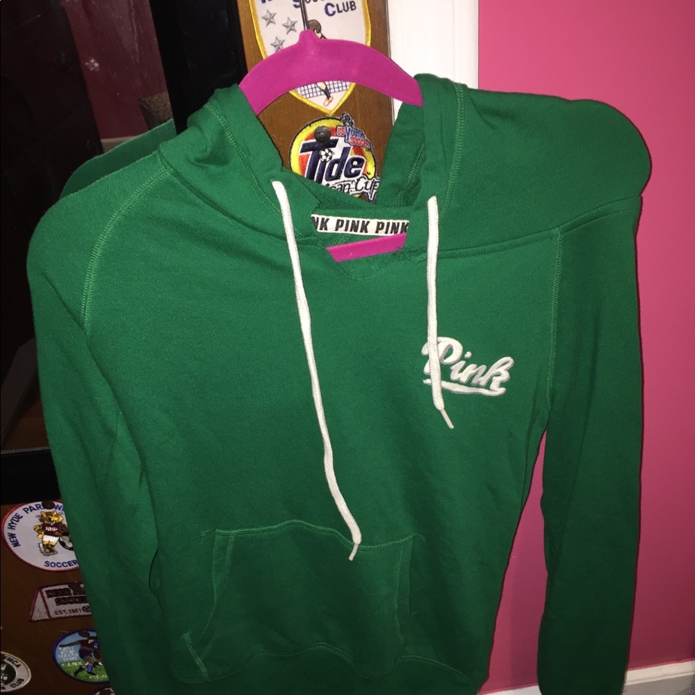 PINK Green hoodie